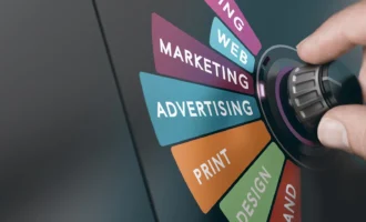hand-turning-switch-select-marketing-communication-strategy-advertising-solutions-concept